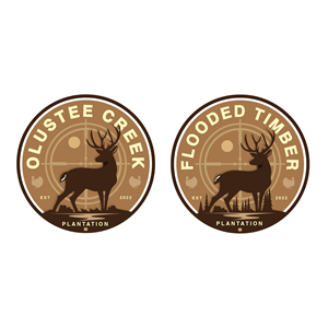 Olustee Creek Plantation or Flooded Timber Plantation | Logo Design by Dennis Jackson Design