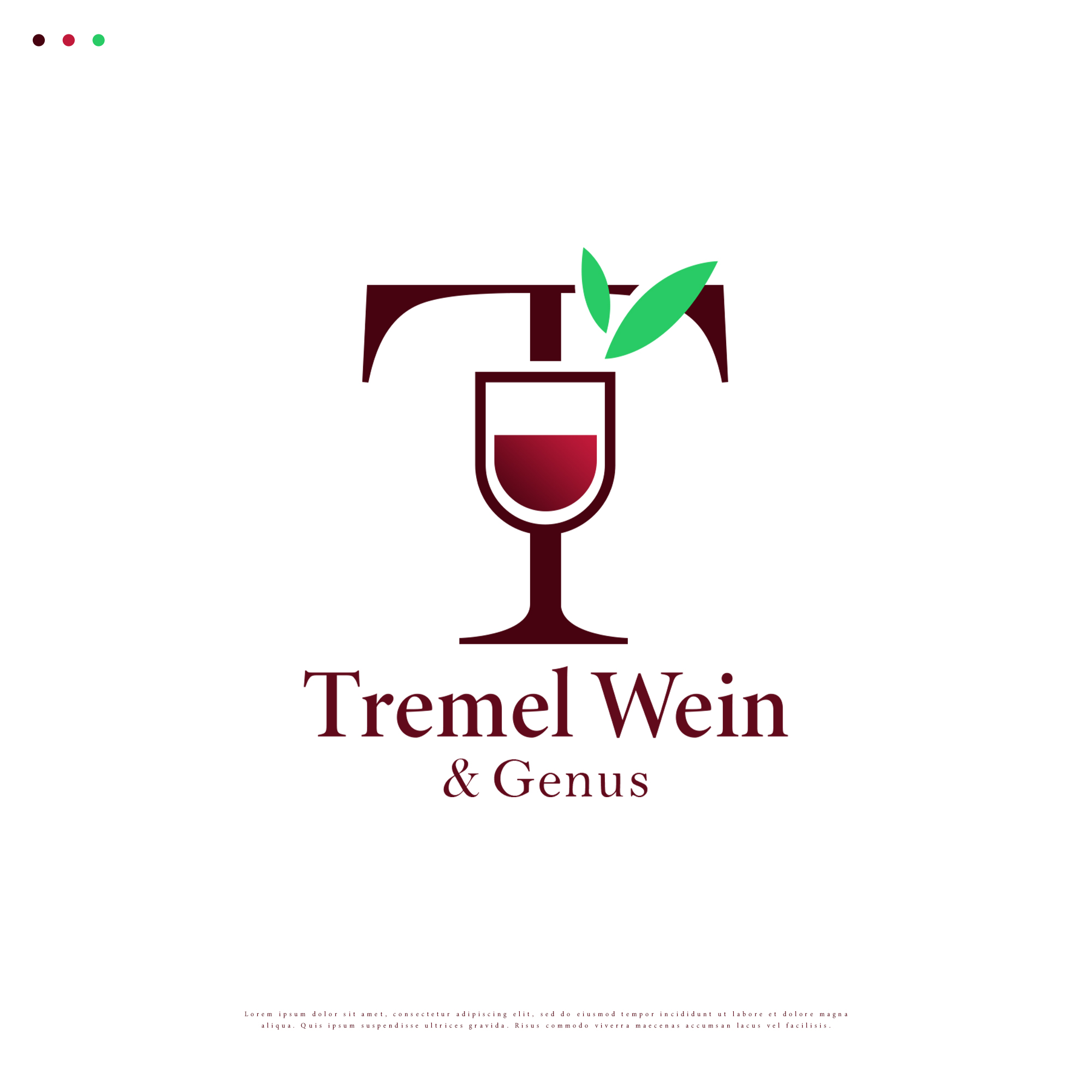 Logo Design by JR Studios for Tremel Wein & Genuss | Design #29219081