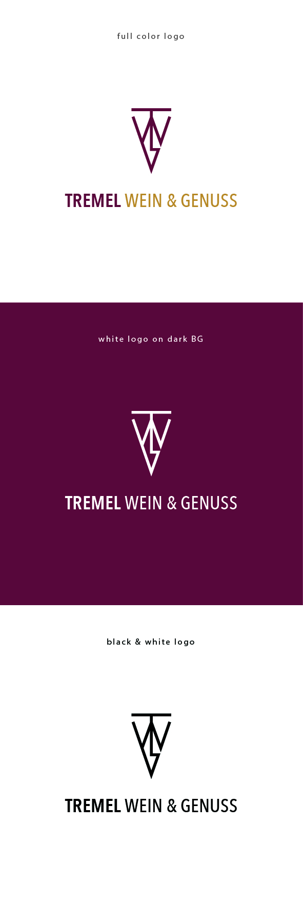Logo Design by Lammy for Tremel Wein & Genuss | Design #29219460