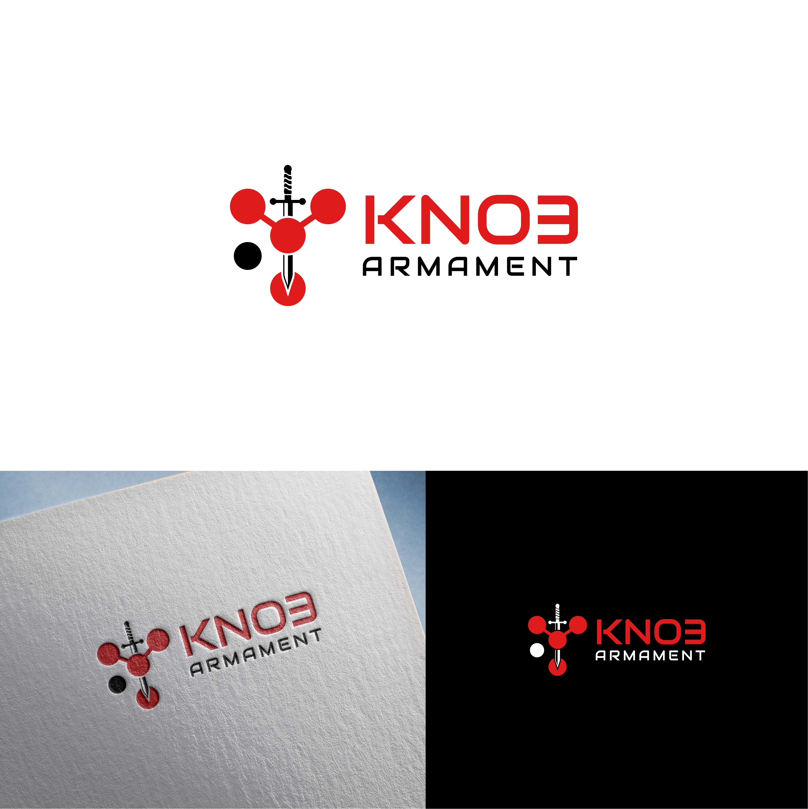 Logo Design by Joenet Jayawarna for Kno3 Armament  | Design #29222154