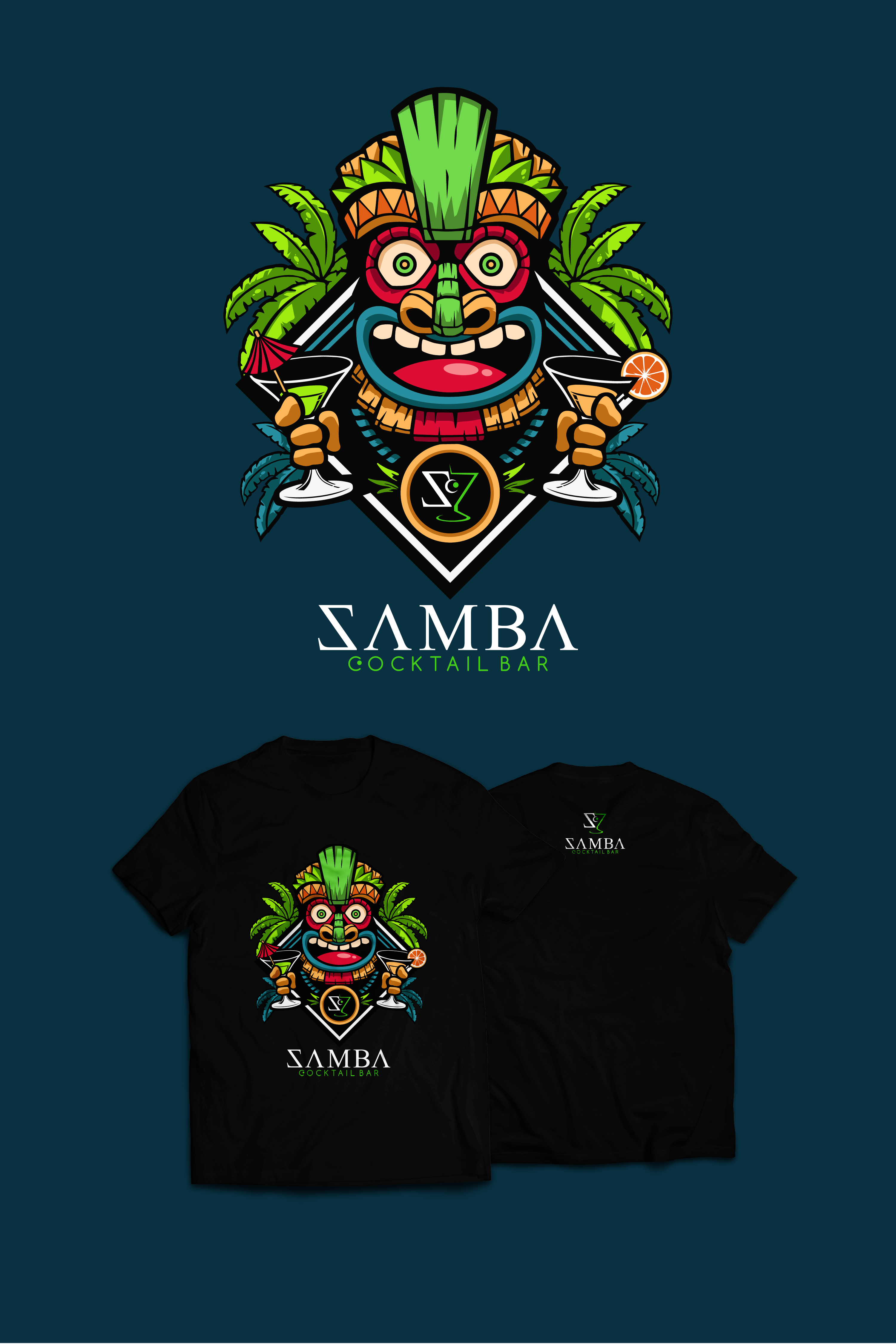 T-shirt Design by Lhey DC for Samba Cocktailbar | Design: #29228628