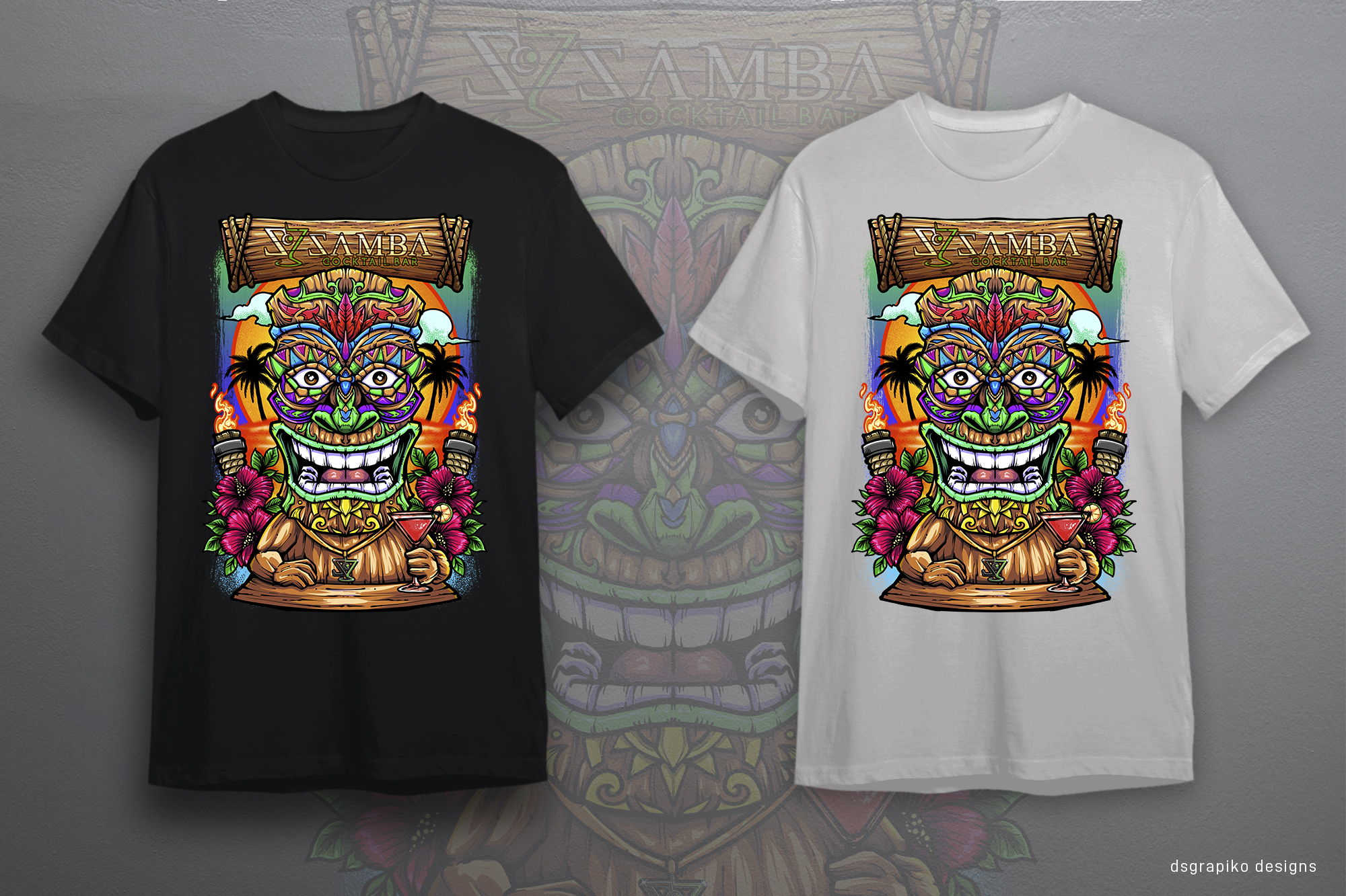 T-Shirt-Design von dsgrapiko für Samba Cocktailbar | Design #29250299