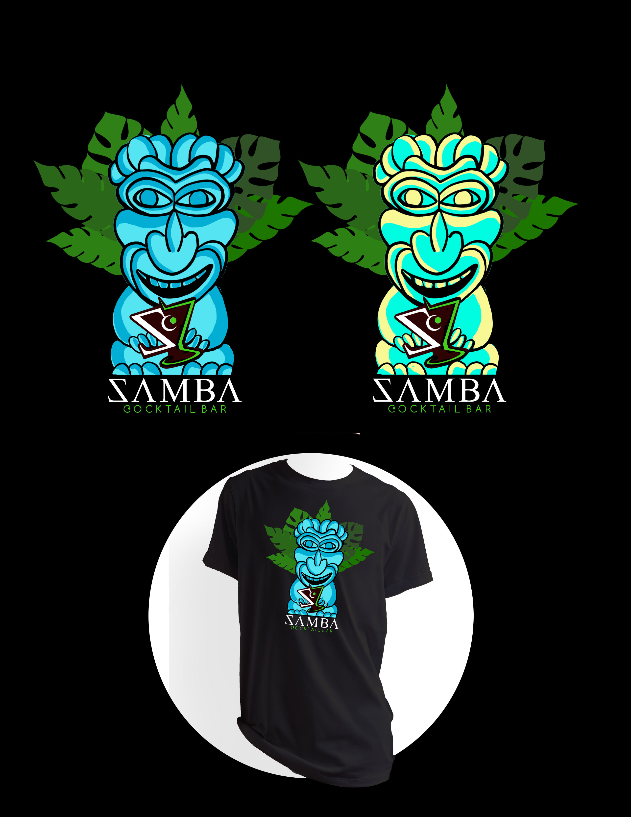 T-shirt Design by ioio for Samba Cocktailbar | Design #29247377