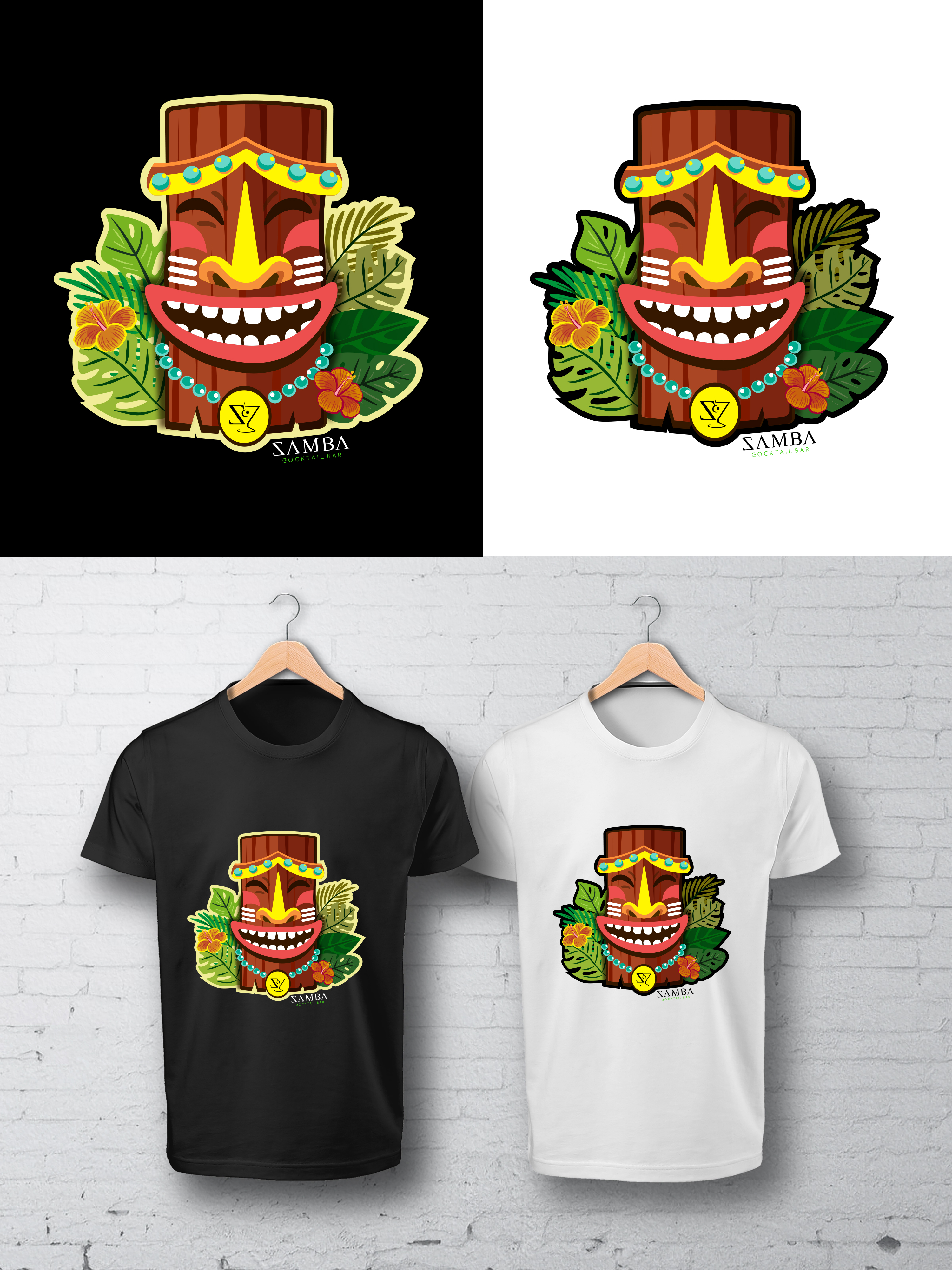 Diseño de Camiseta por COTTA - STUDIO para Samba Cocktailbar | Diseño #29246855