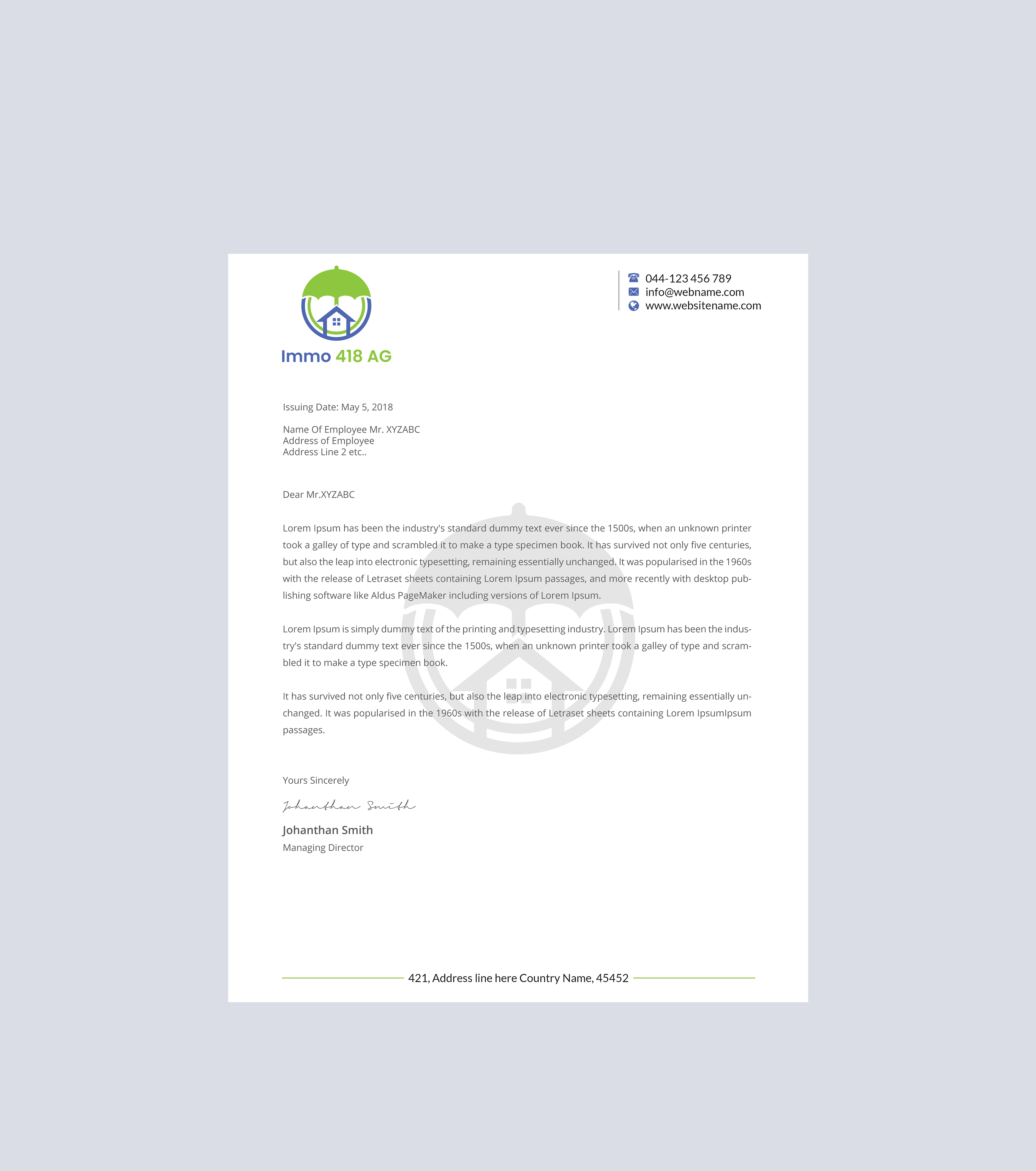 Stationery Design by Creations Box 2015 for this project | Design #29227182