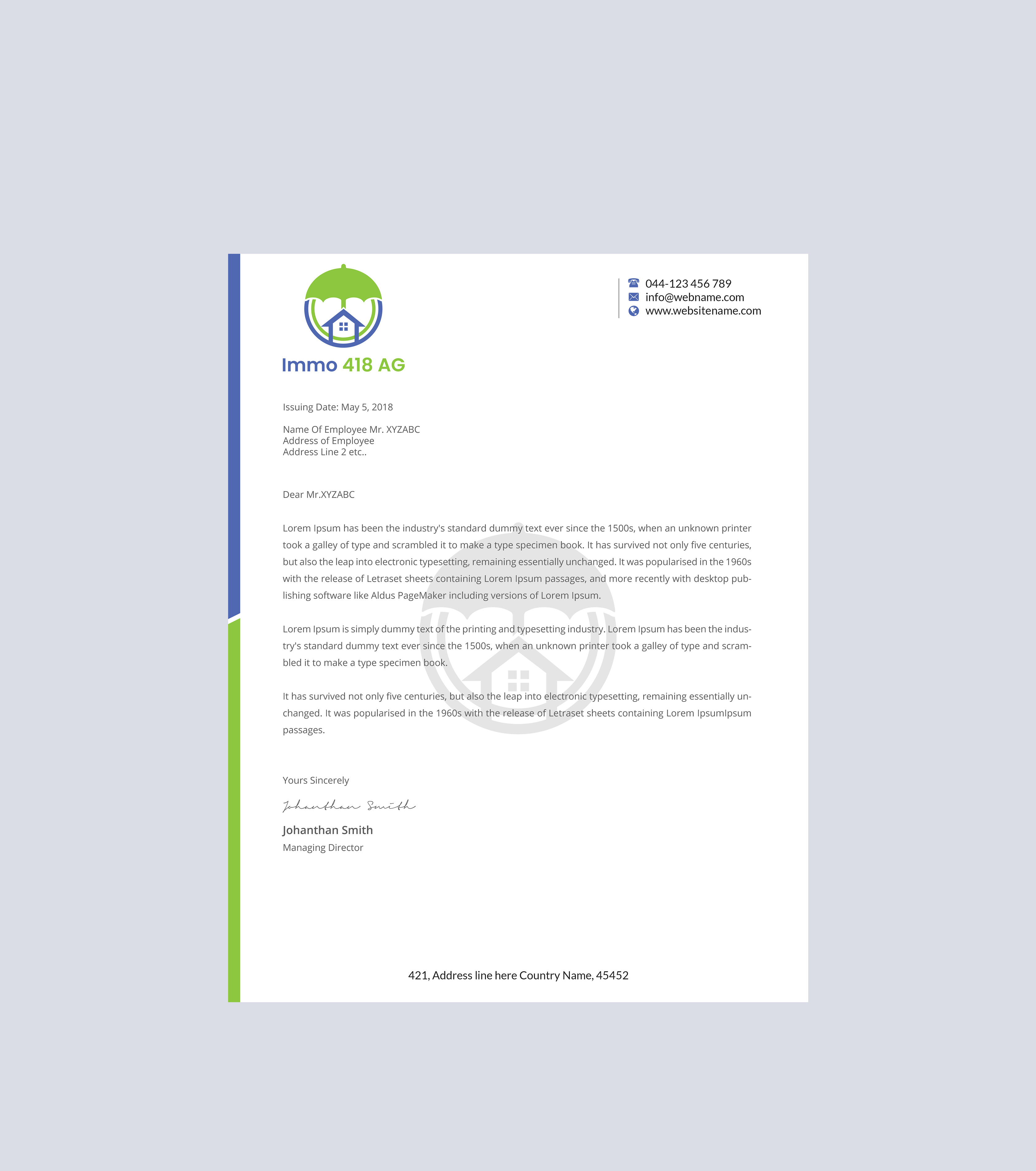 Stationery Design by Creations Box 2015 for this project | Design #29227184