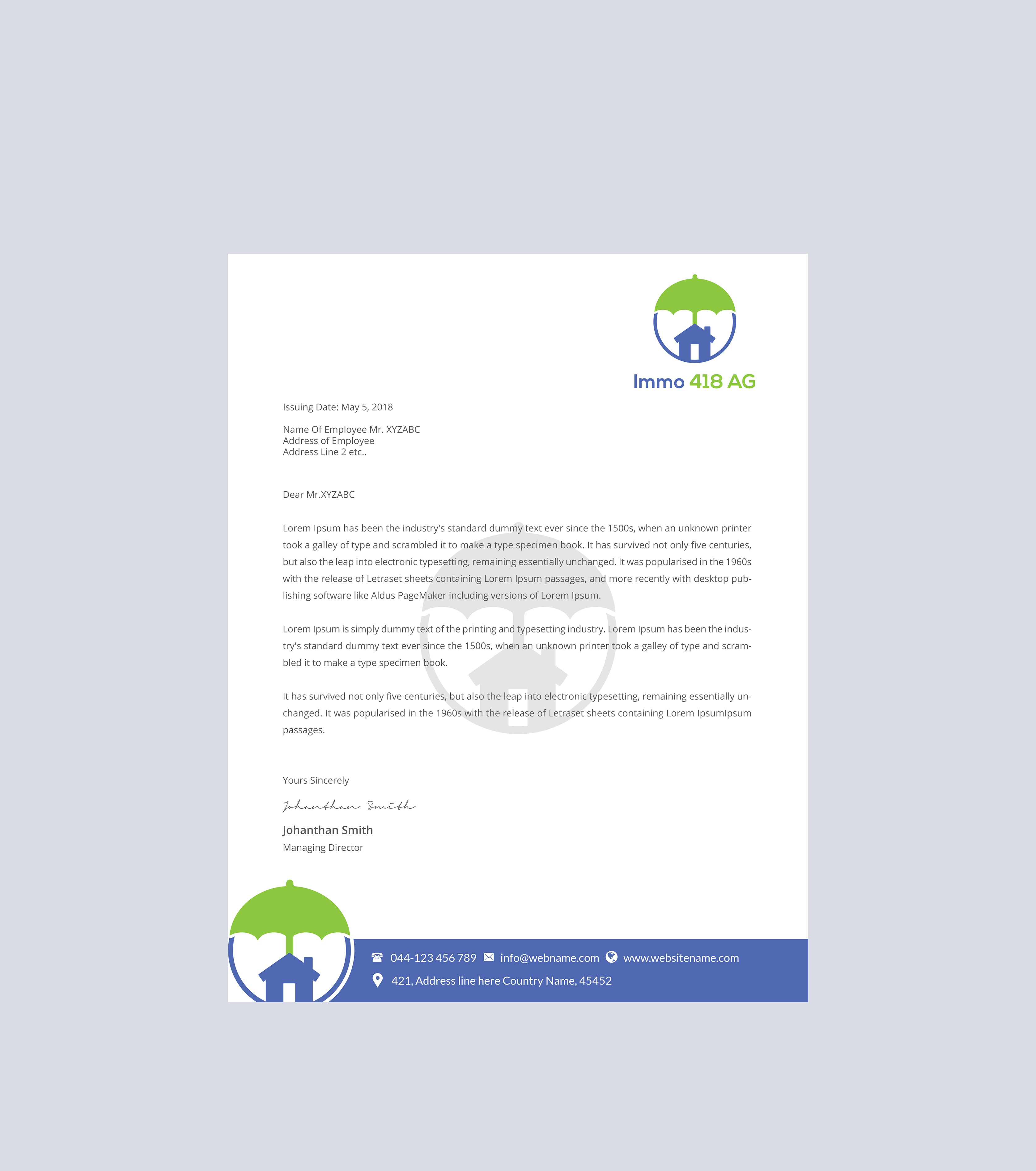 Stationery Design by Creations Box 2015 for this project | Design #29227187