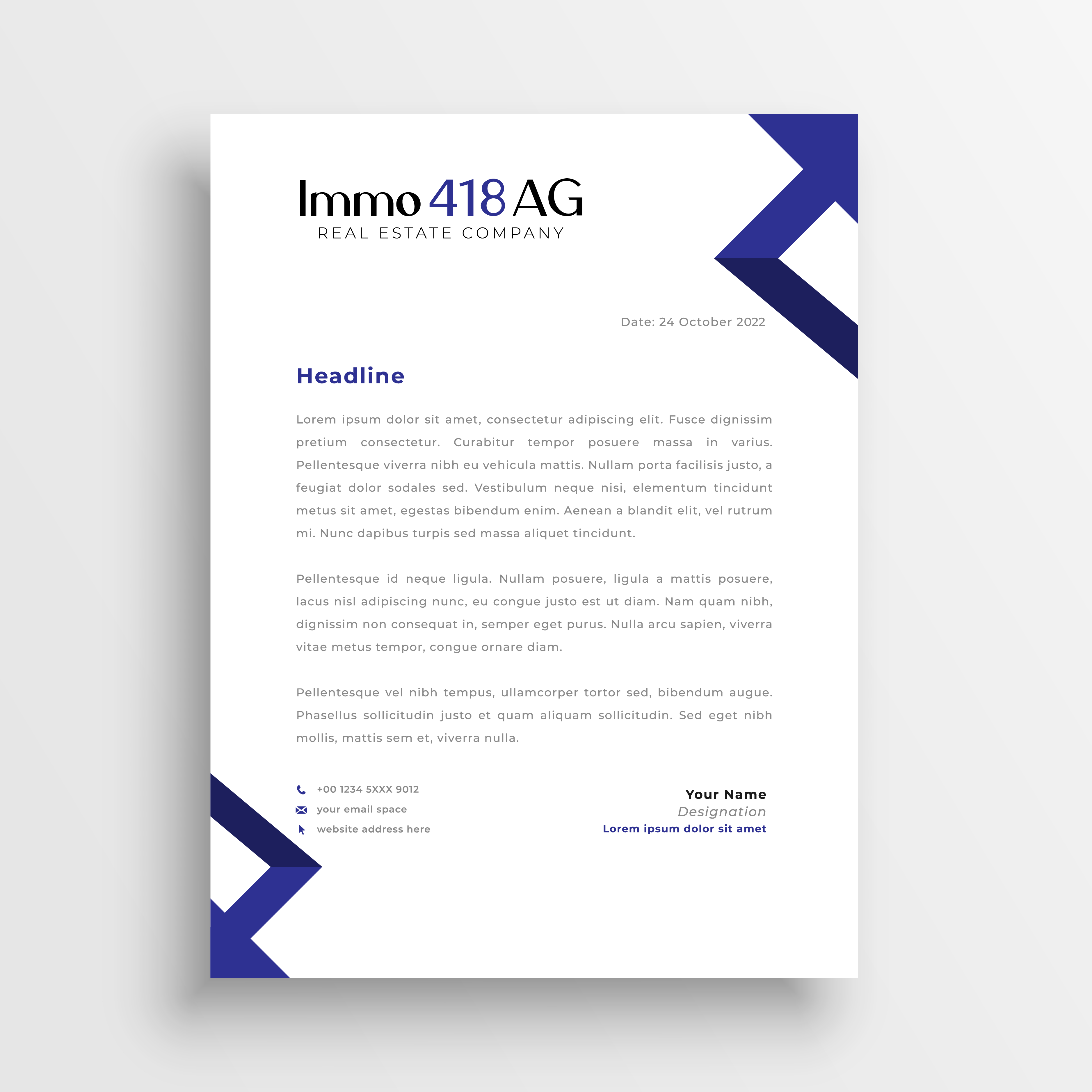 Stationery Design by miloje1207 for this project | Design #29256928