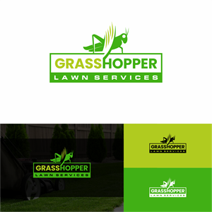 Grasshopper Lawn Services | Logo Design by Sibyle