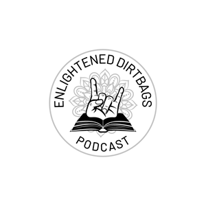 "Enlightened Dirtbags" rounded over the top. "Podcast" rounded under the bottom. | Logo Design by Franabanana