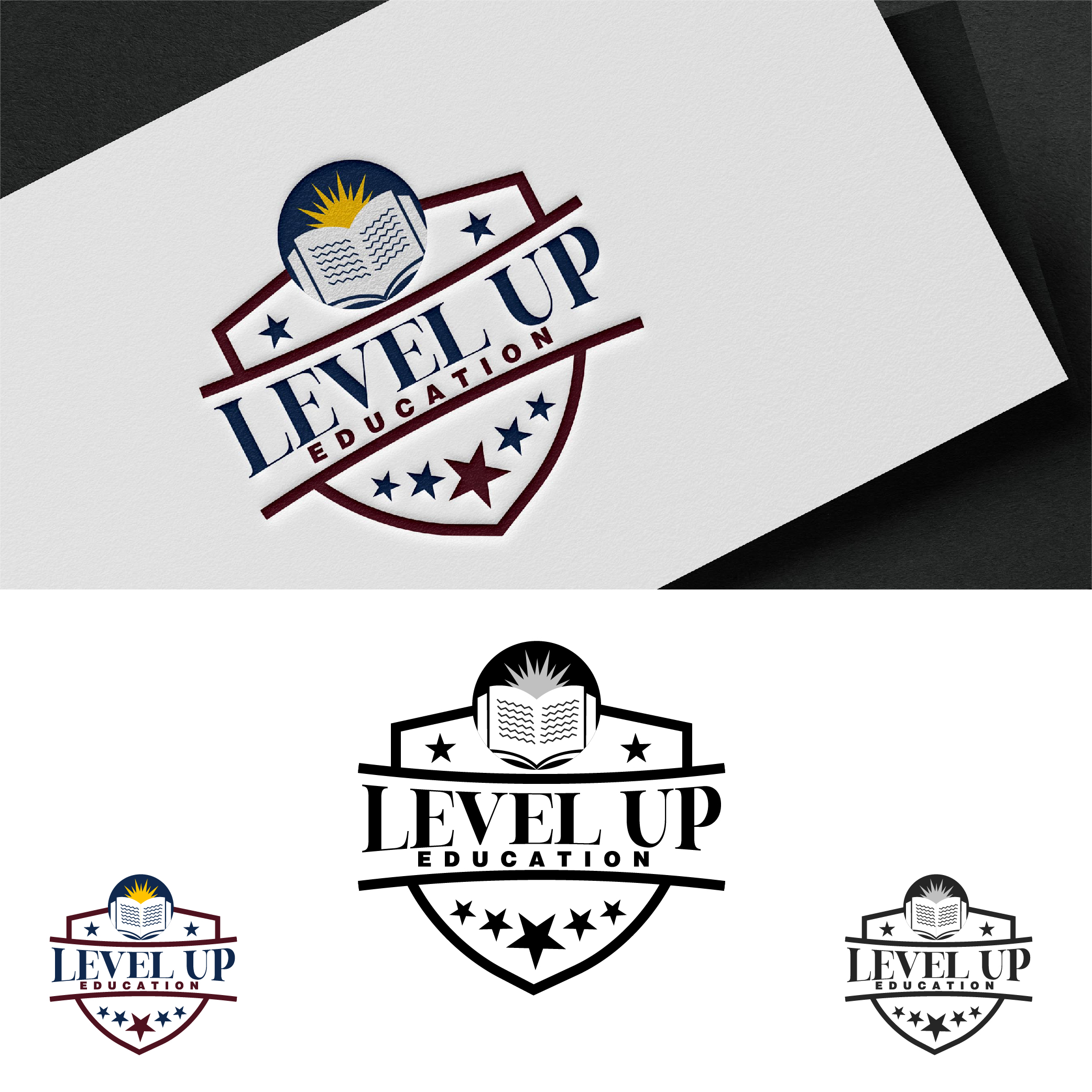 Upmarket, Playful, Education Logo Design for Level Up Education by