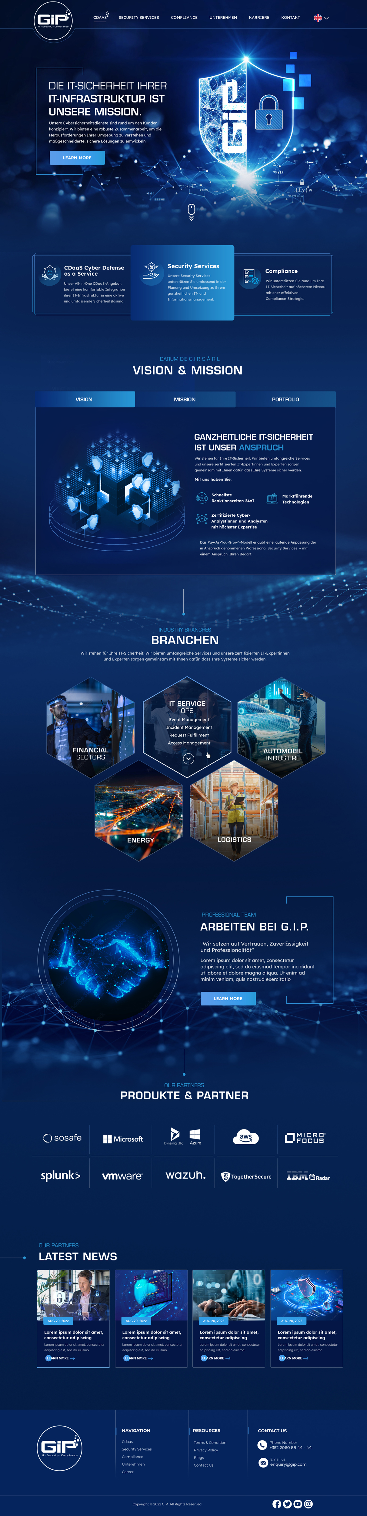 Web Design by Blue Sparrow for G.I.P. S.à r.L. | Design #29245907