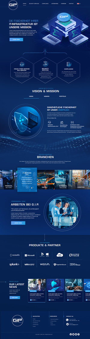 Web Design by Blue Sparrow for G.I.P. S.à r.L. | Design: #29245909