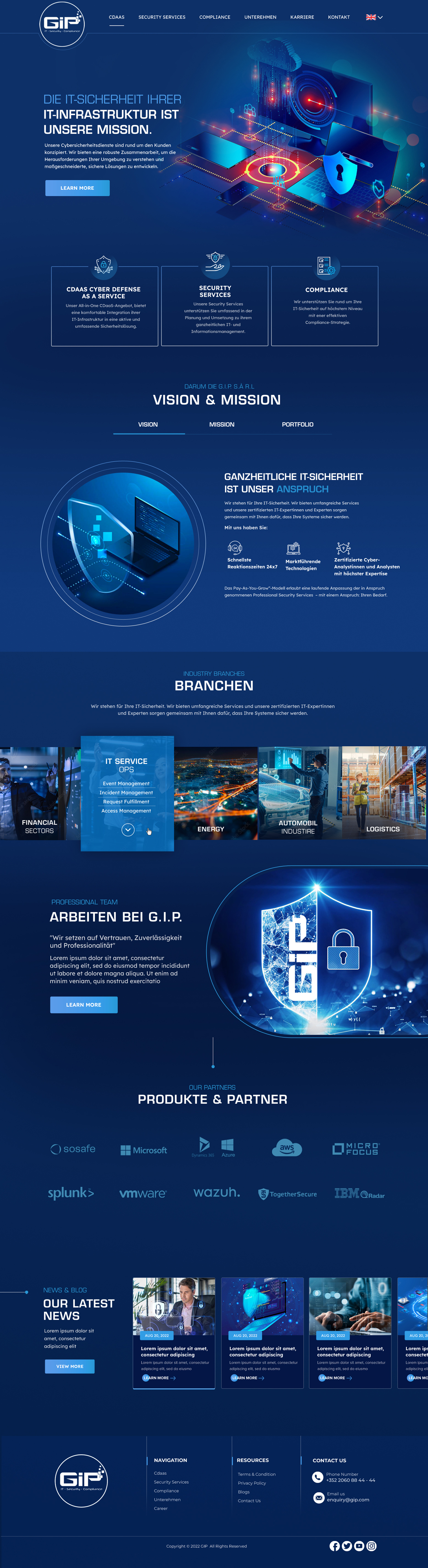 Web Design by Blue Sparrow for G.I.P. S.à r.L. | Design #29245911