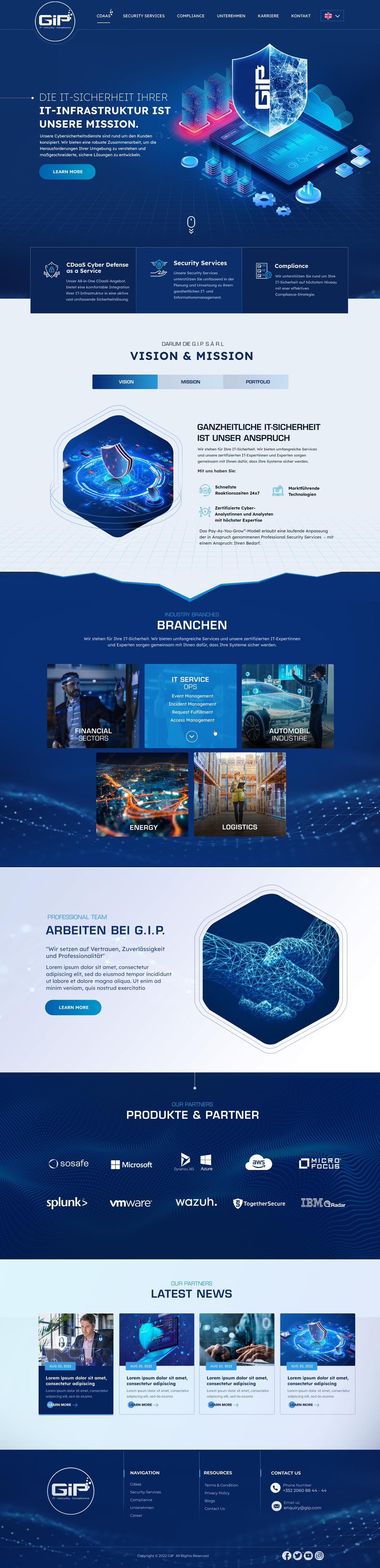 Web Design by Blue Sparrow for G.I.P. S.à r.L. | Design #29247821