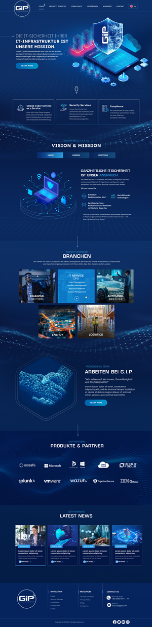 Web Design by Blue Sparrow for G.I.P. S.à r.L. | Design: #29247822