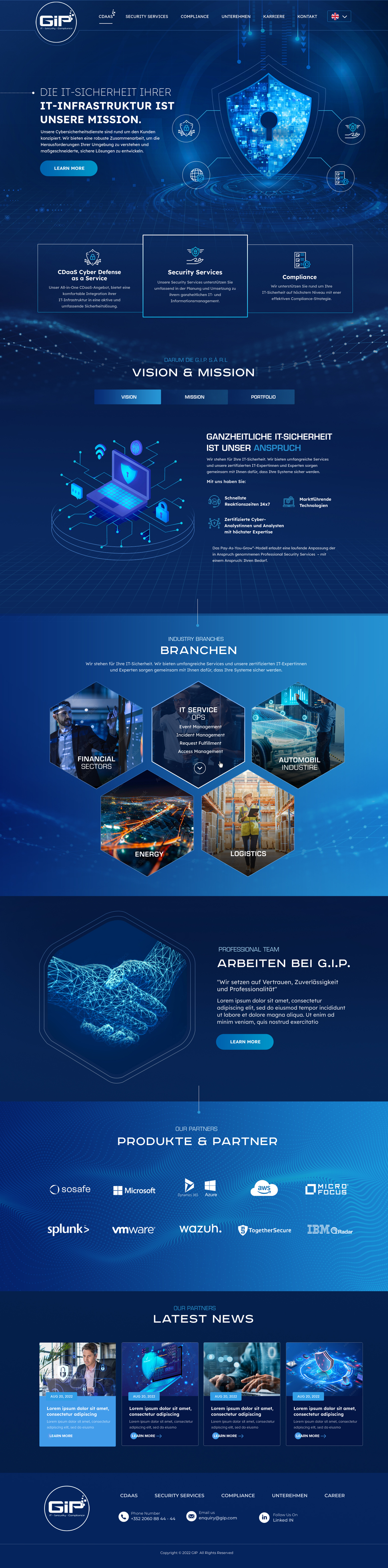 Web Design by Blue Sparrow for G.I.P. S.à r.L. | Design #29247913