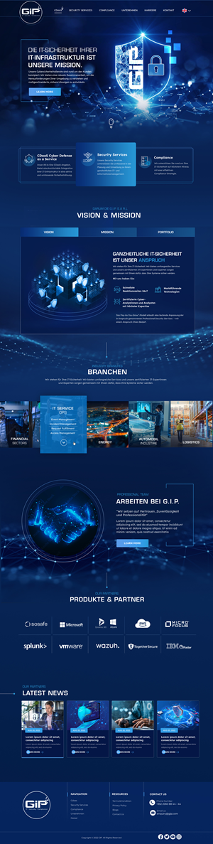 Web Design by Blue Sparrow for G.I.P. S.à r.L. | Design: #29261293