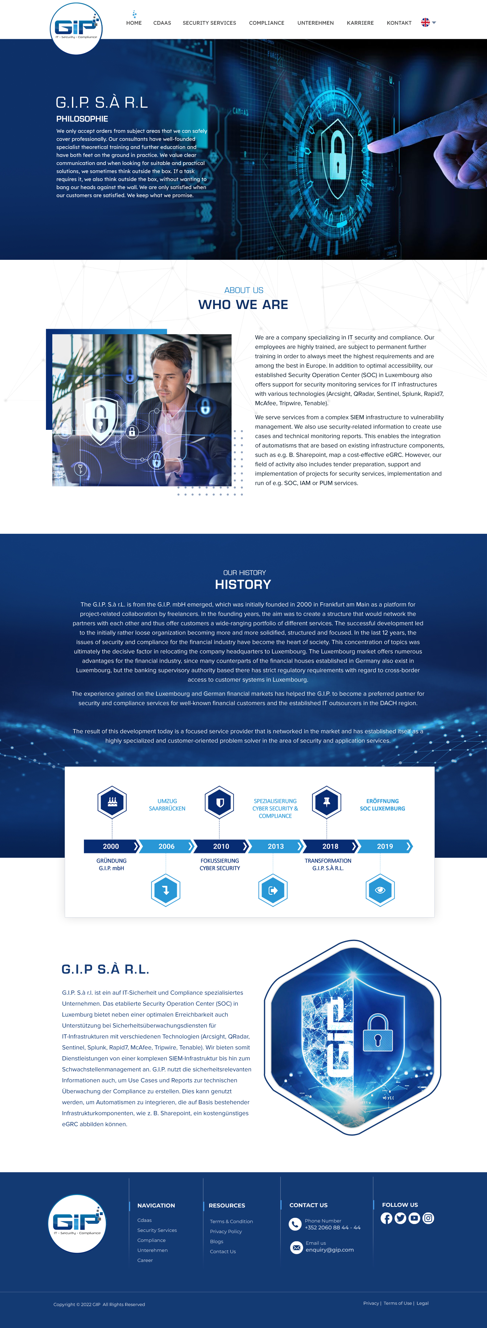 Web-Design von Blue Sparrow für G.I.P. S.à r.L. | Design #29445154
