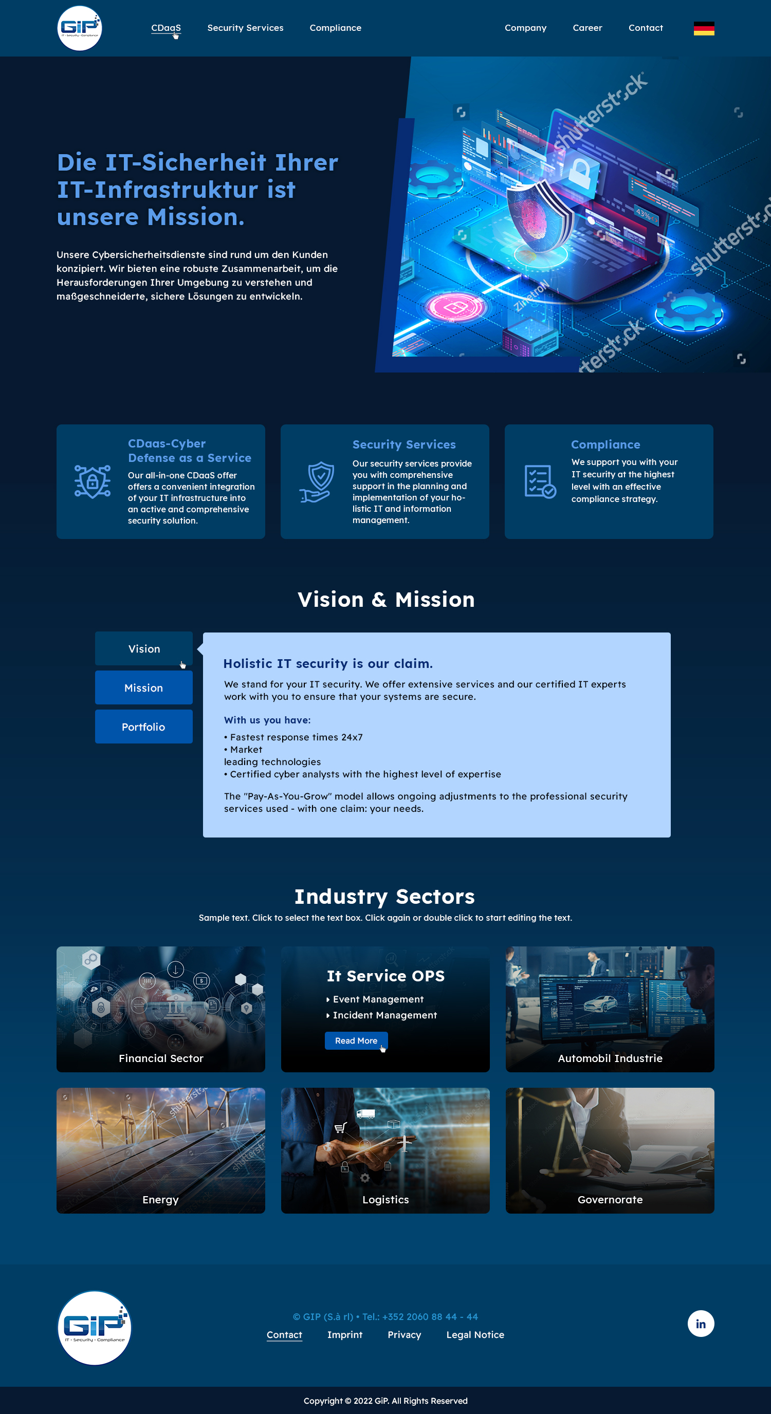 Web Design by Ved Web Services for G.I.P. S.à r.L. | Design #29239024