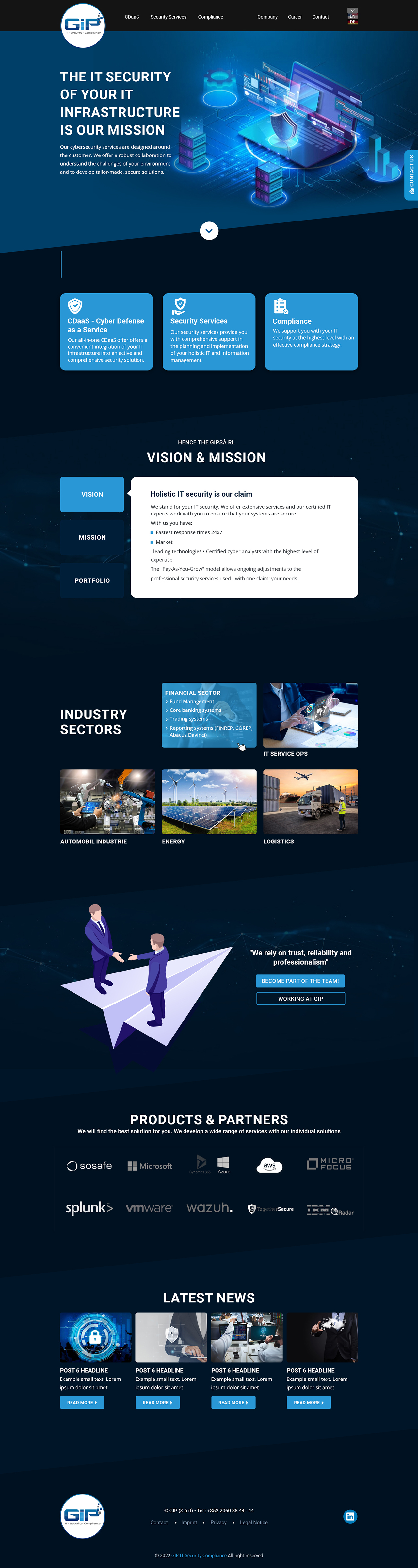 Web Design by sai.designer87 for G.I.P. S.à r.L. | Design #29239462