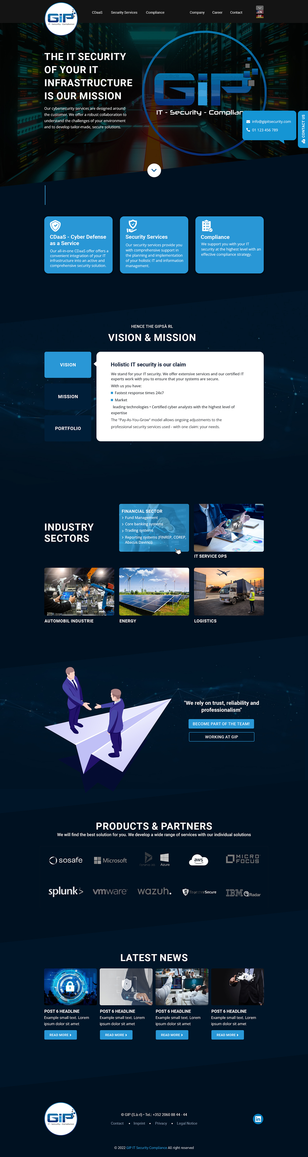 Web Design by sai.designer87 for G.I.P. S.à r.L. | Design #29239463