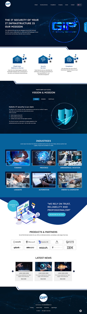 Web Design by sai.designer87 for G.I.P. S.à r.L. | Design #29245881