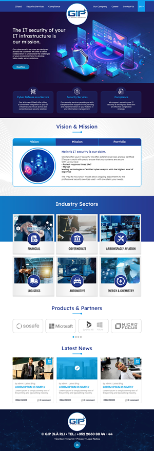 Web Design by SAI DESIGNS for G.I.P. S.à r.L. | Design: #29254444