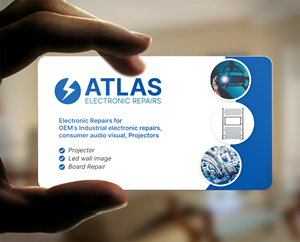 Business Card Design by chandrayaan.creative for Atlas Electronics, Inc  | Design #29230289