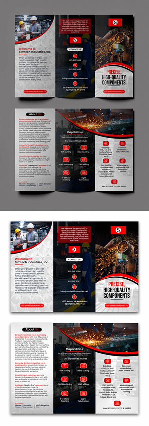 Machine shop needs a brochure designed | Brochure Design by debdesign