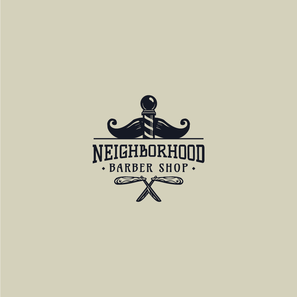 Logo Design by Jerwin Intac for NEIGHBORHOOD BARBER SHOP | Design #29229767