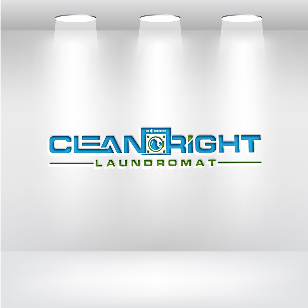 Logo Design by Uhm@design for Clean Right Laundromat | Design #29228122