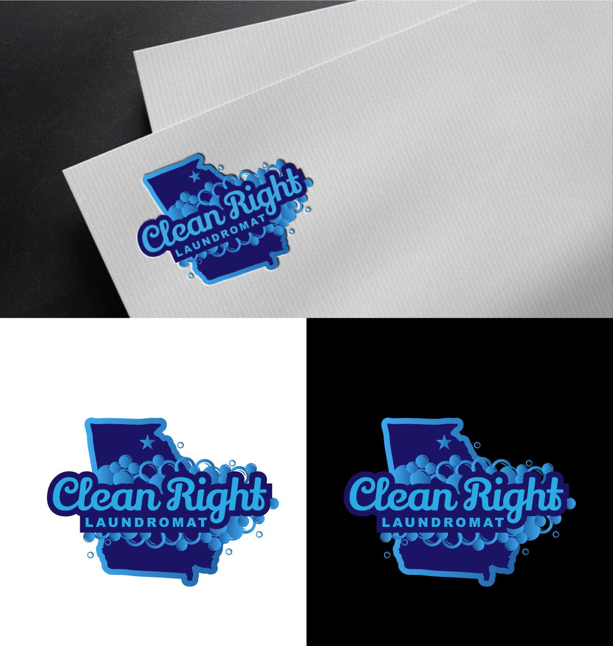 Logo Design by RS_Design for Clean Right Laundromat | Design #29230609