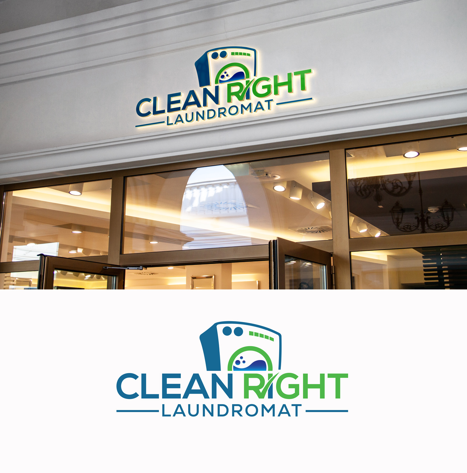 Design de Logo par Kreative MMS pour Clean Right Laundromat | Design : #29228980