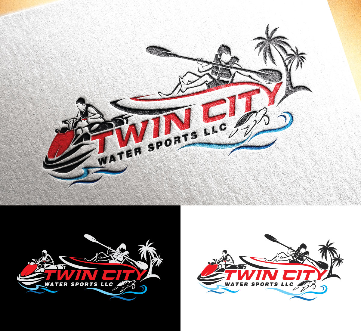 Logo Design by Dot Design 3 for Twin City Water Sports LLC | Design #29236982