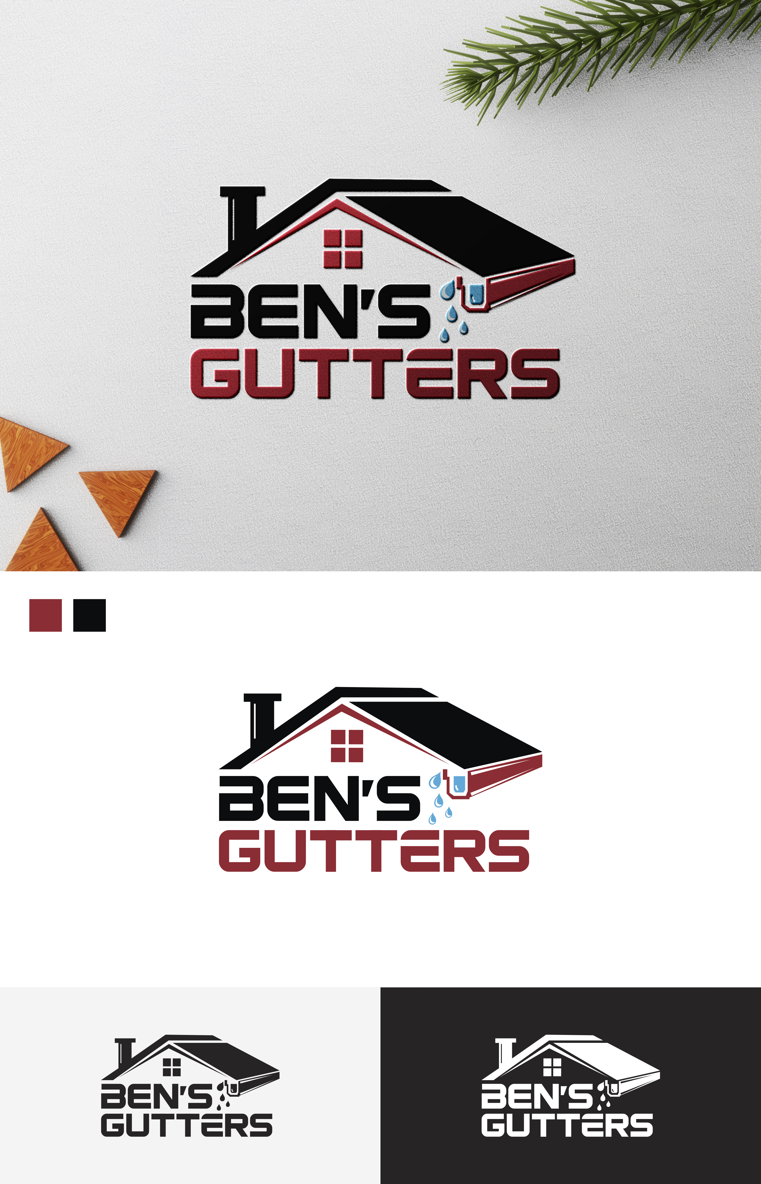 Logo Design by Design Athics for Bens Gutters Commercial | Design #29232052