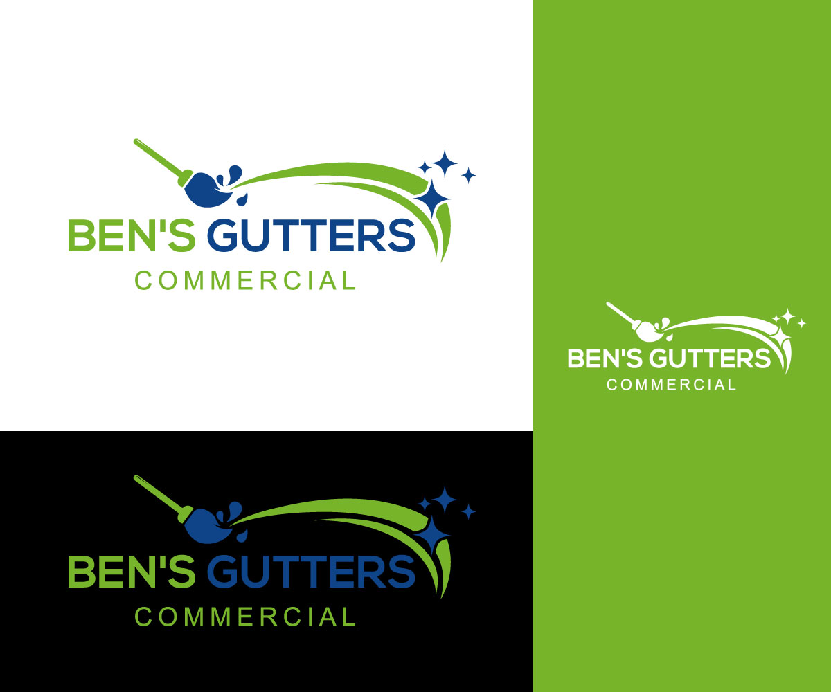 Logo-Design von oscar raise für Bens Gutters Commercial | Design #29268719