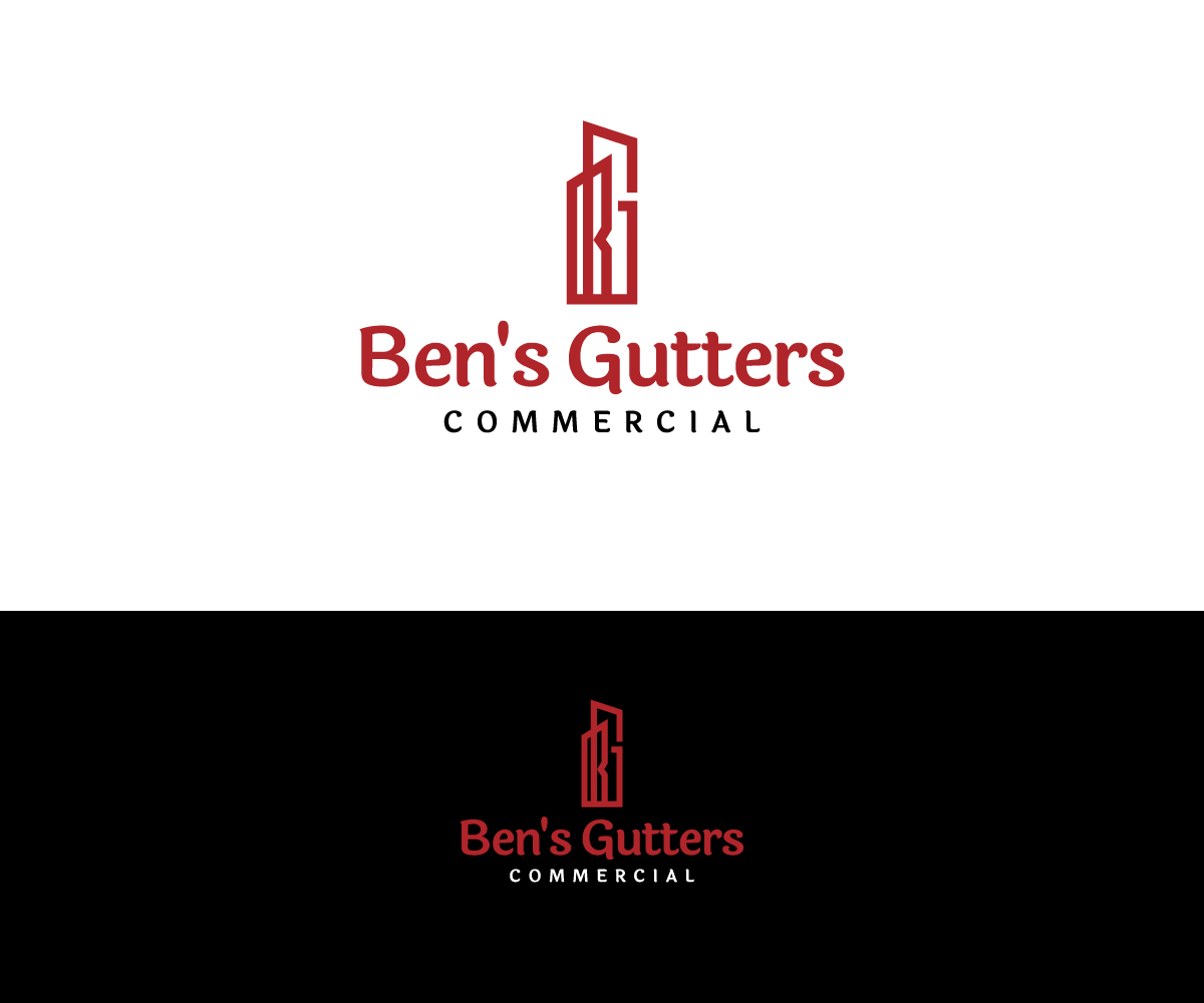 Logo Design by Kavth for Bens Gutters Commercial | Design #29267076