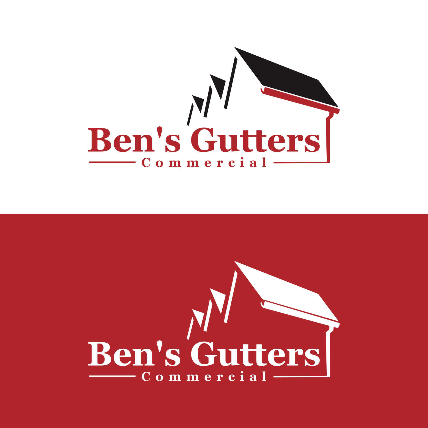 Elegant, Playful Logo Design for Ben's Gutters Commercial by ikiono