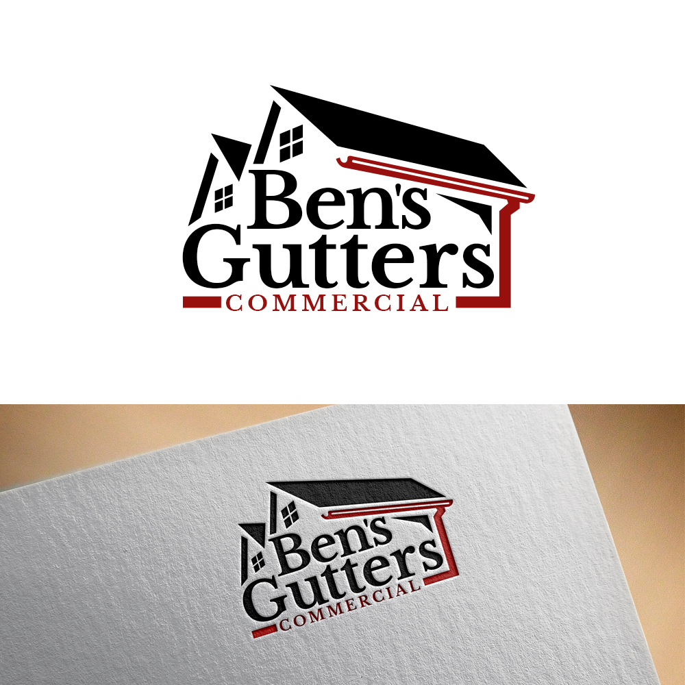 Logo Design by PsyPen for Bens Gutters Commercial | Design #29236325