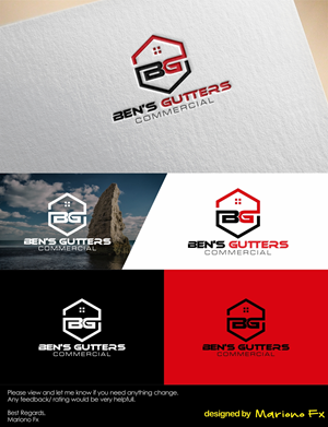 Logo-Design von Mariono Fx für Bens Gutters Commercial | Design: #29266025