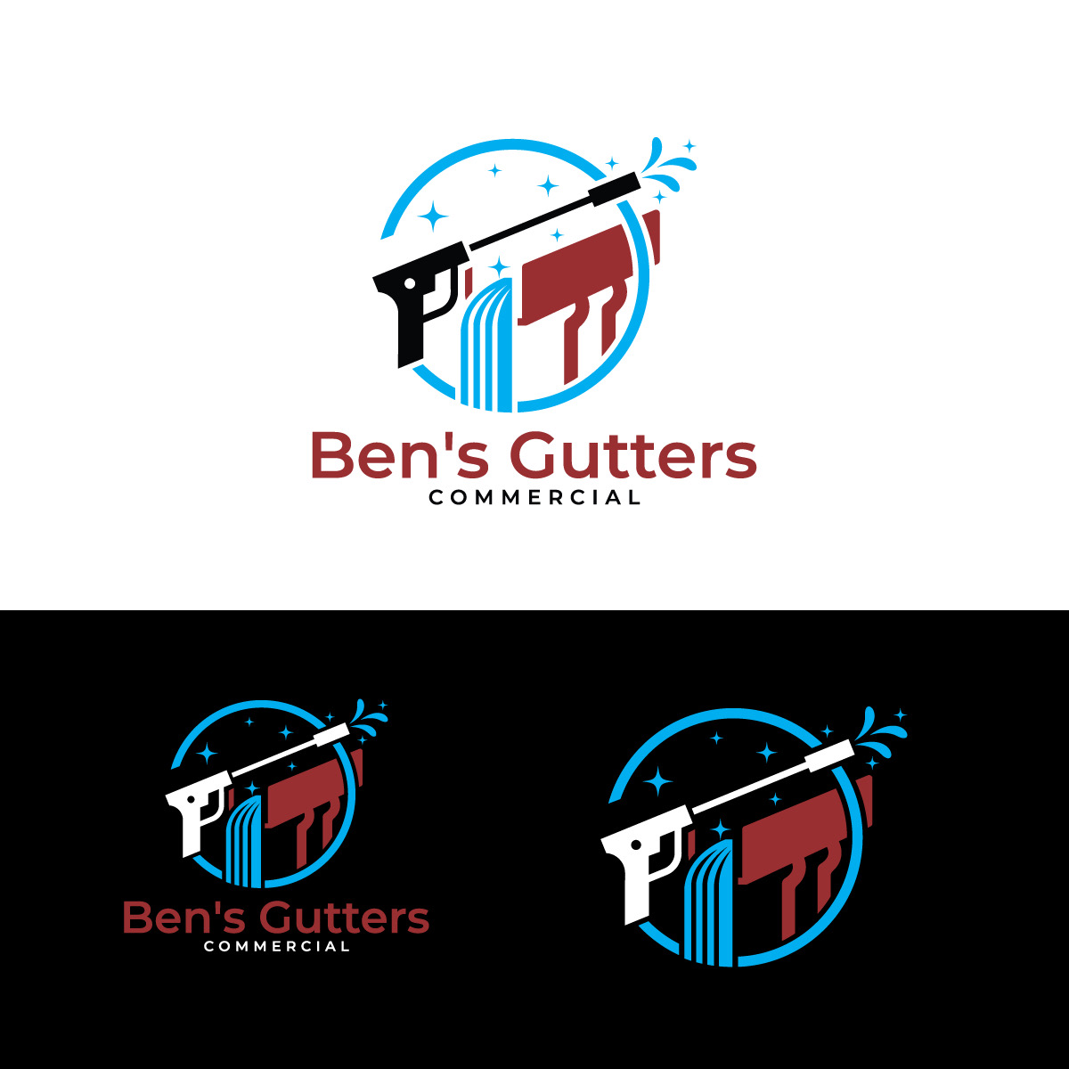 Logo Design by brand maker for Bens Gutters Commercial | Design #29233551