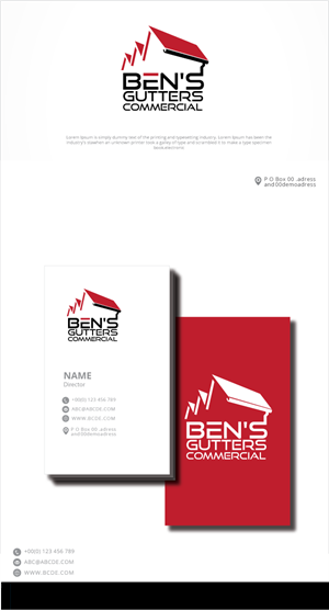 Logo-Design von graphicevolution für Bens Gutters Commercial | Design: #29231805