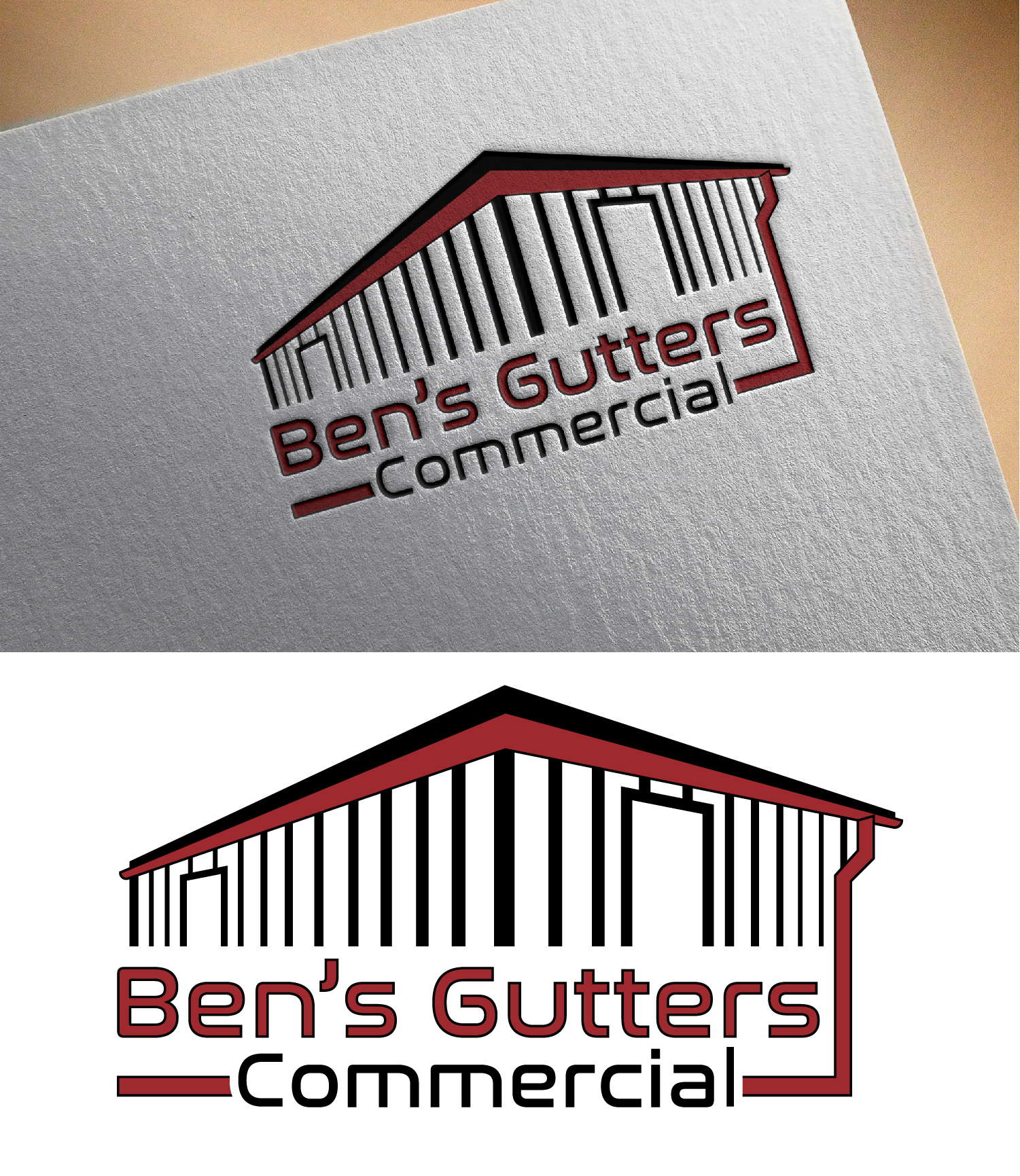Diseño de Logo por vidarshana 2 para Bens Gutters Commercial | Diseño #29269556