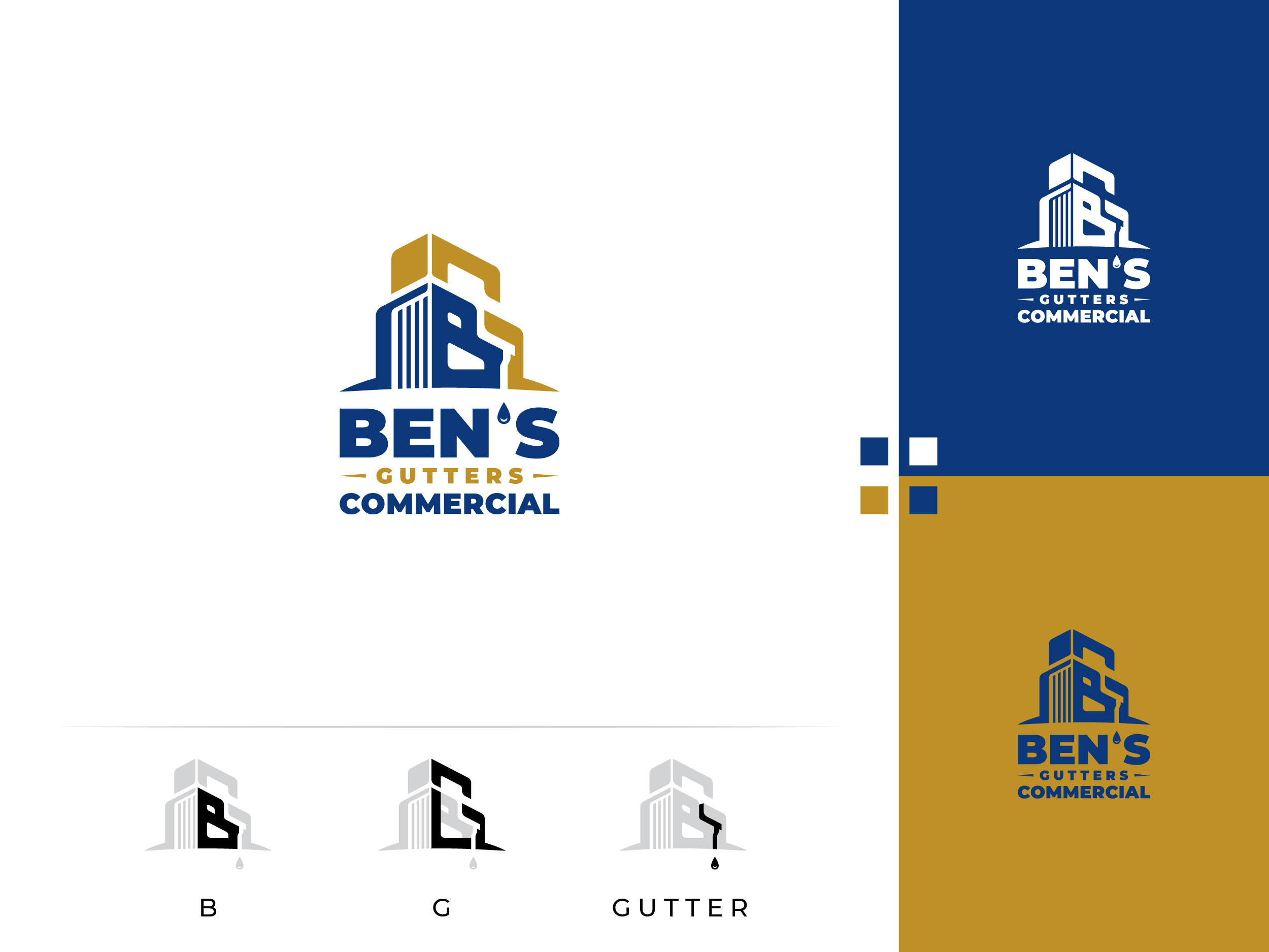 Diseño de Logo por Kornelius - Lahalah para Bens Gutters Commercial | Diseño #29235668