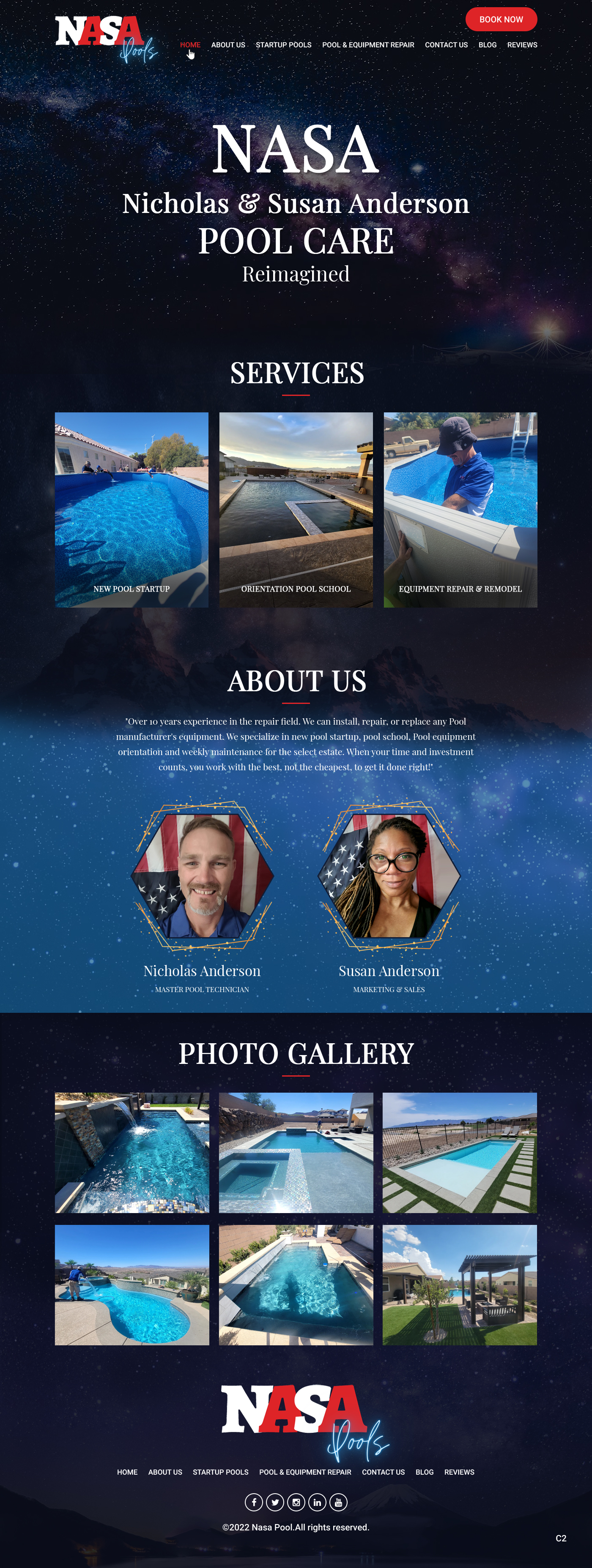 Wordpress Design by pb for NASA Pool Service, LLC | Design #29239488