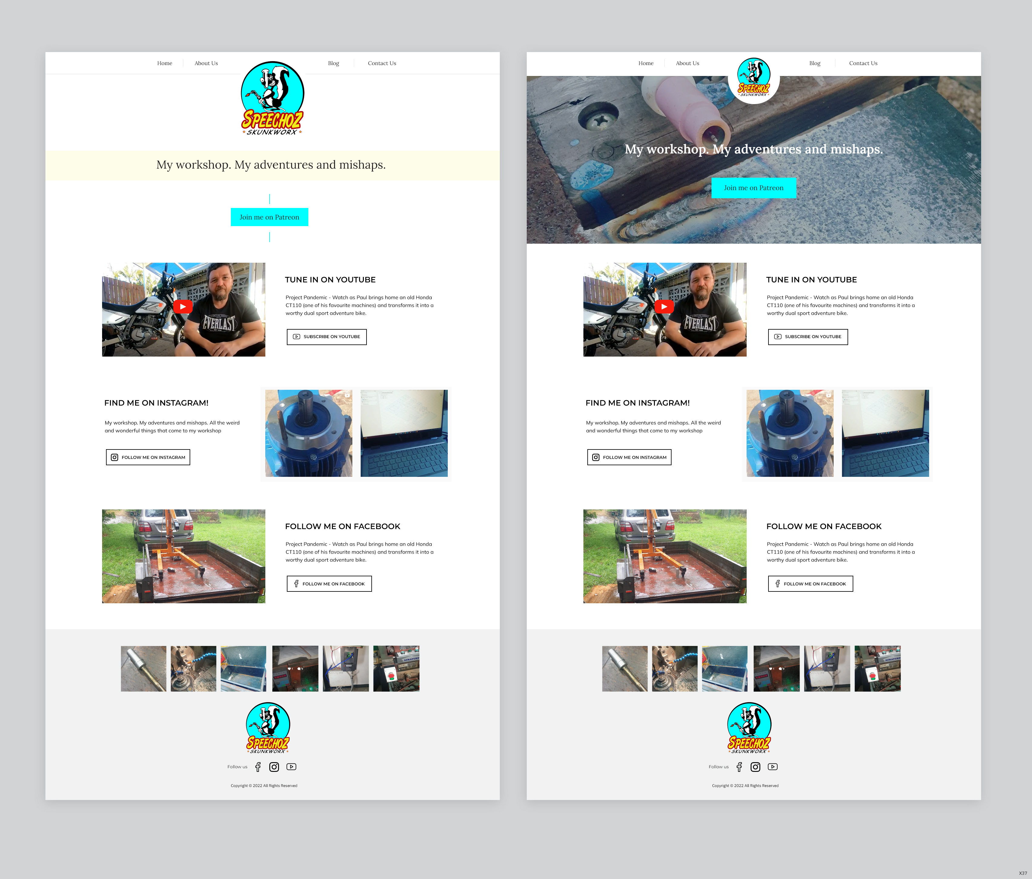 Web Design by pb for Speechoz Skunkworx | Design #29256148