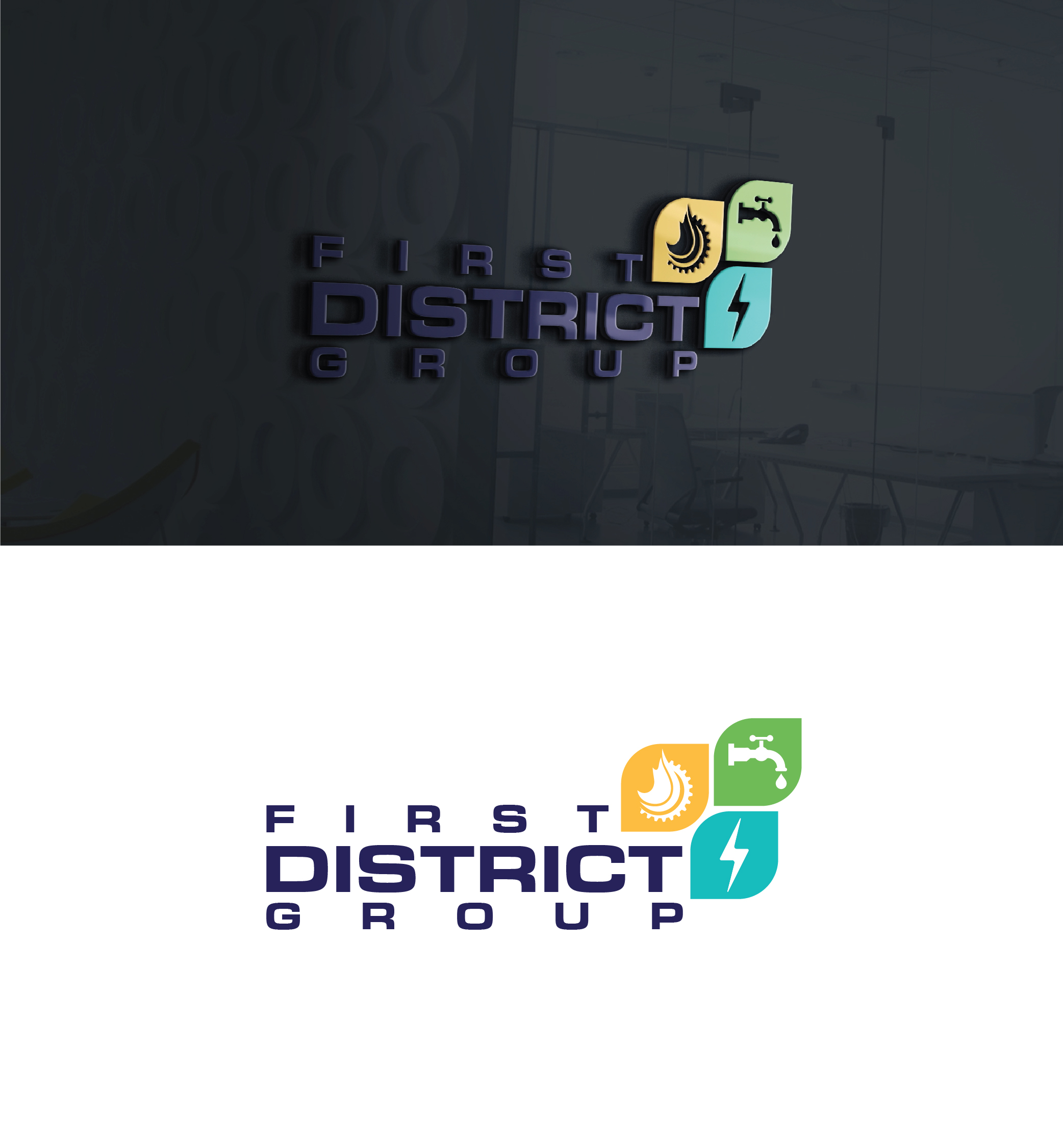 Diseño de Logo por 3Guys para First District Group  | Diseño #29264948