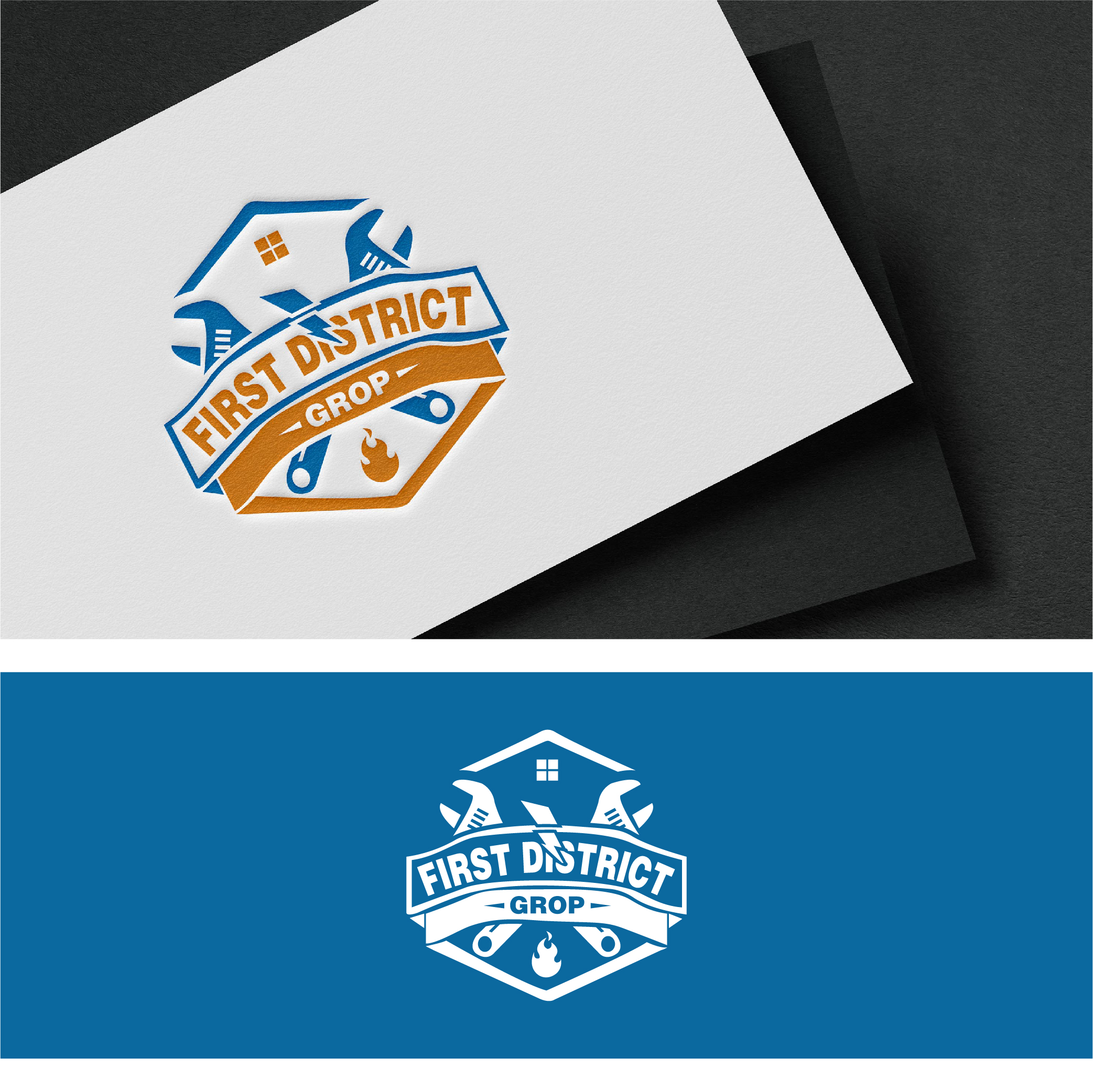 Logo Design by 3Guys for First District Group  | Design #29278163