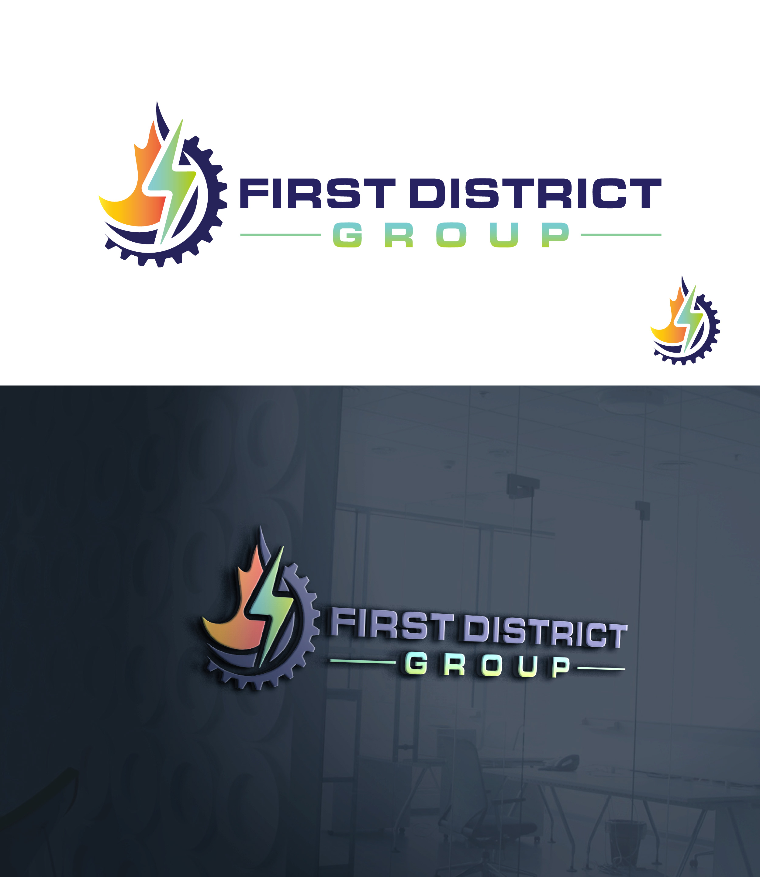 Diseño de Logo por DesignLima para First District Group  | Diseño #29324248